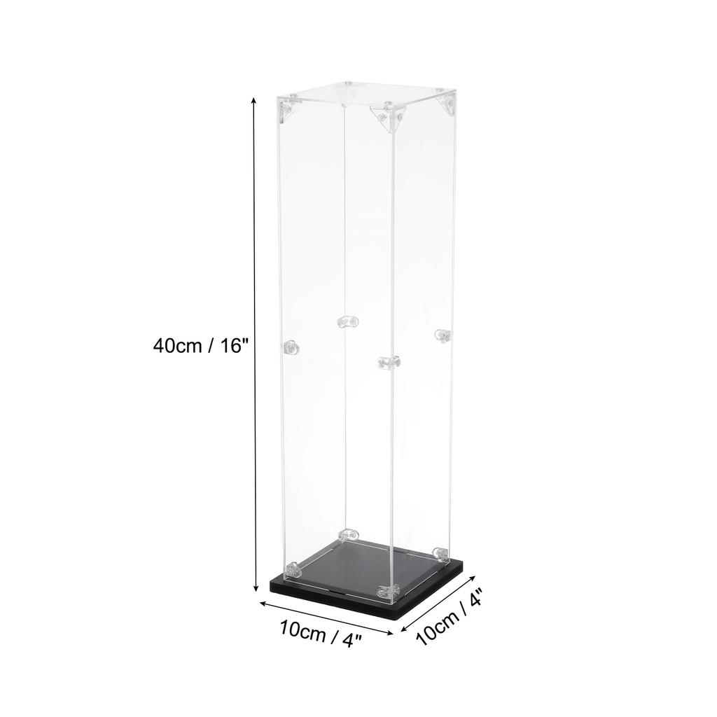 Clear Acrylic Display Case Dustproof Display Box Storage for Collectibles Assemble Action Figures Toy Car Model Collection Show