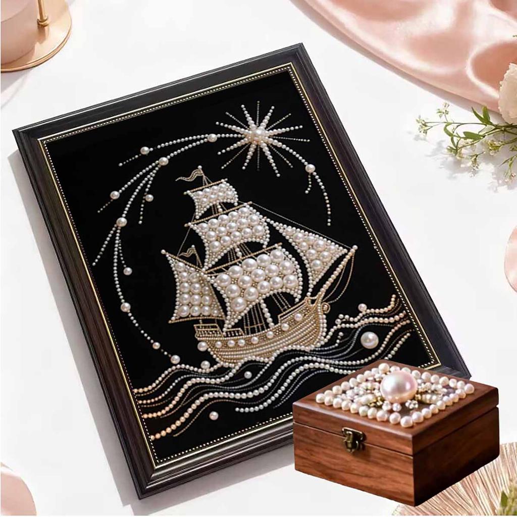 Pearl Shipping DIY Diamond Art Kits 15.7x19.6inch Gem Art Diamond Painting Kits Without Frame for Adults Gift Idea Home Wall Decor
