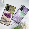 Lavender Case For Samsung Galaxy A51 A71 M31 A41 A31 A11 A01 M51 M21 M11 M40 Black Soft Phone Cover Fundas