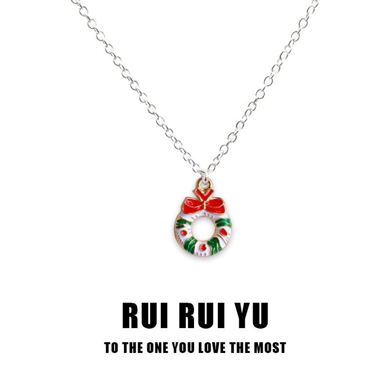 RUI RUI YU Christmas Decorations Pendant Necklace for Women Men Girlfriend Couple Lover Jewelry Gift