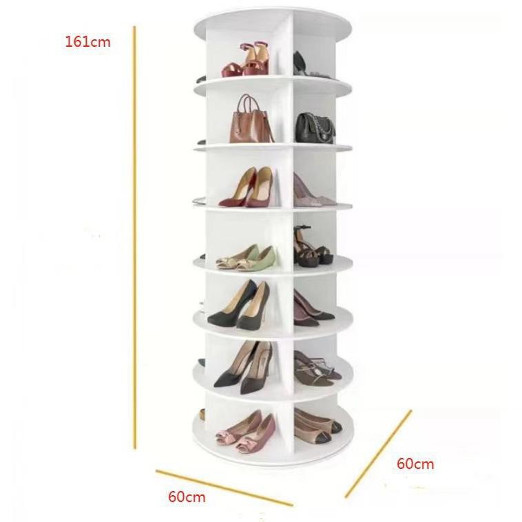360° Rotating Multi-layer Shoe Rack & Storage Cabinet