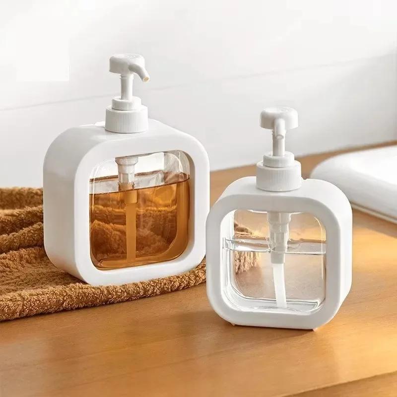300/500ml Bathroom Soap Dispensers Large Capacity Empty Bottle Refillable Lotion Shampoo Shower Gel Holder Travel Dispenser