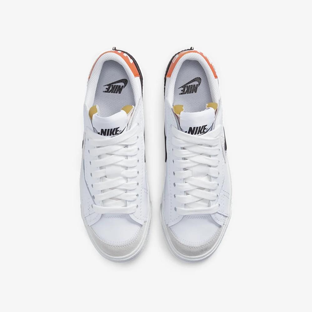 Nike Blazer Low 77 Jumbo sneakers leather White/Black/Orange