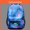Listening Music To People Prints Luminous Backpack Colorful Schoolbag Unisex Bag