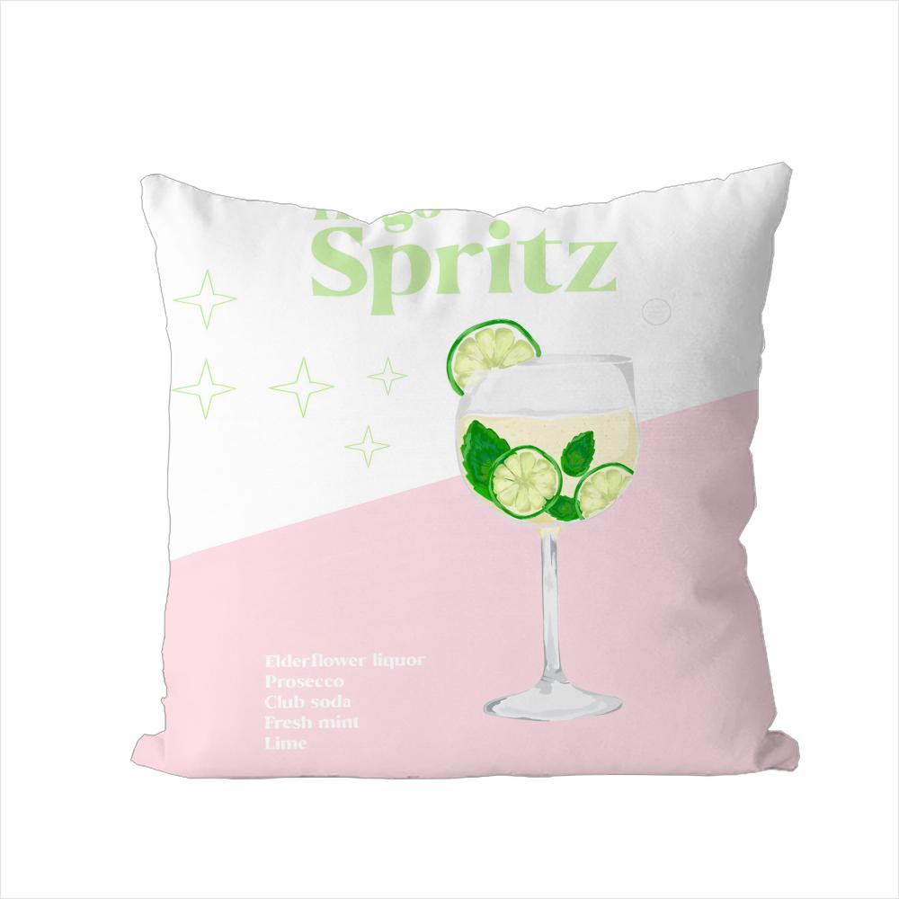 

Hugo Spritz Cocktail Pillow Case For Car Sofa Decorative Home Doublesided Print Plush Square Throw Pillow Cushion Cover 30x30cm