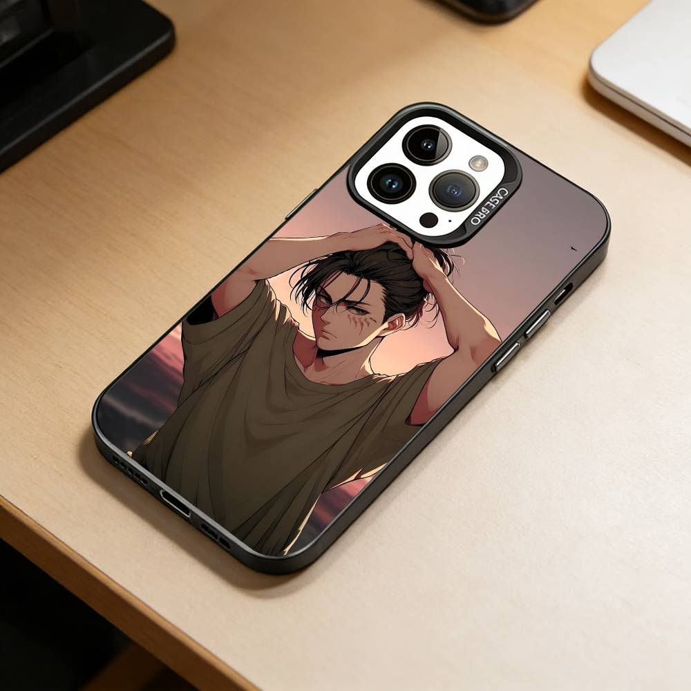 Attack On T-Titan Phone Case For iPhone 17,16,15,14,13,12,11 Plus,Pro Max,XS,Colorful Silver Black Cover
