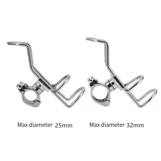 Fishing Rod Holder Portable Anti-rust High-polished with Wrench Corrosion Resistant Heavy Duty Stainless