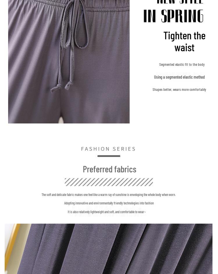 Women's High-Waisted Summer Casual Straight-Leg Modal Pants