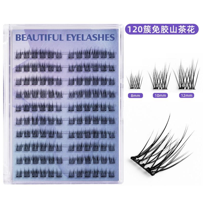 Segmented Glue-Free False Eyelashes Natural Fox Eye Look No Formaldehyde Daily Wear