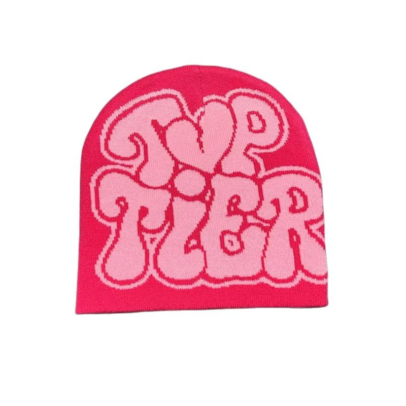 

Новая жаккардовая шапка с надписью Y2K, зимняя теплая вязаная вязаная шапка с защитой от холода и холода для мужчин и женщин