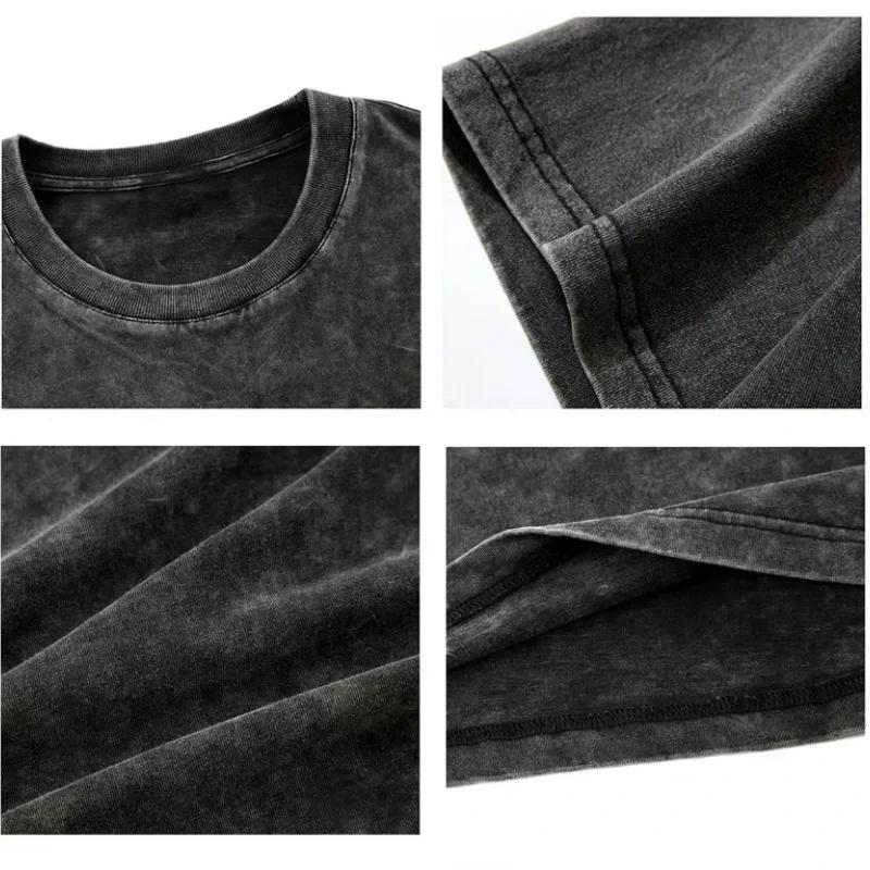 Summer Men's Fashionable Butterfly Print Casual Hip-hop Street Style Retro Halo Dyed Men's Round Neck T-shirt