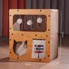 OJW Japanese Double-Layer Cat Condo with Scratcher