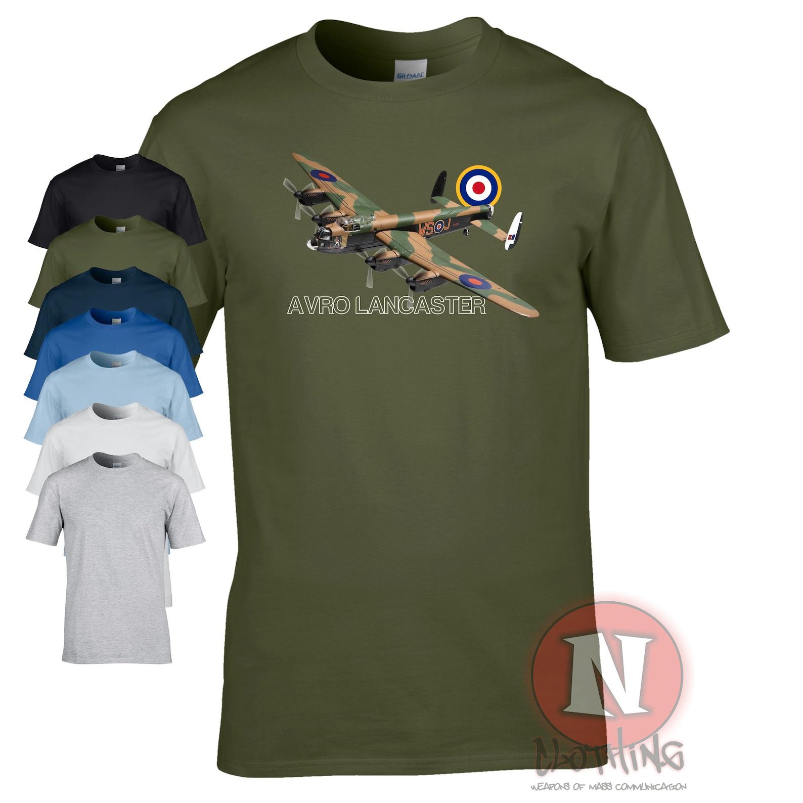 Avro Lancaster heavy bomber T-Shirt. The legendary World War 2 RAF aircraft 2XL