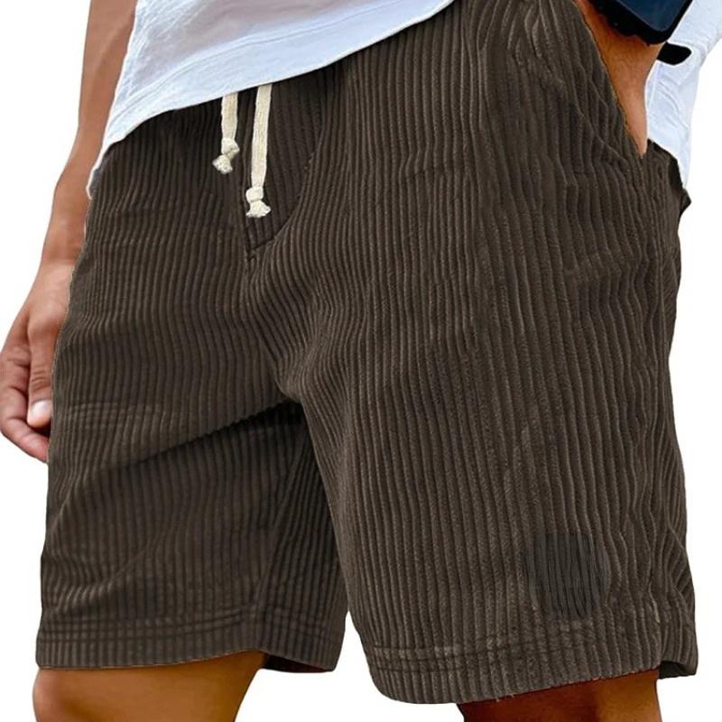Herren Retro Modische Schnür-Freizeitshorts Mit Sorgfältig Entworfenen Taschen, Leichter Stretchstoff