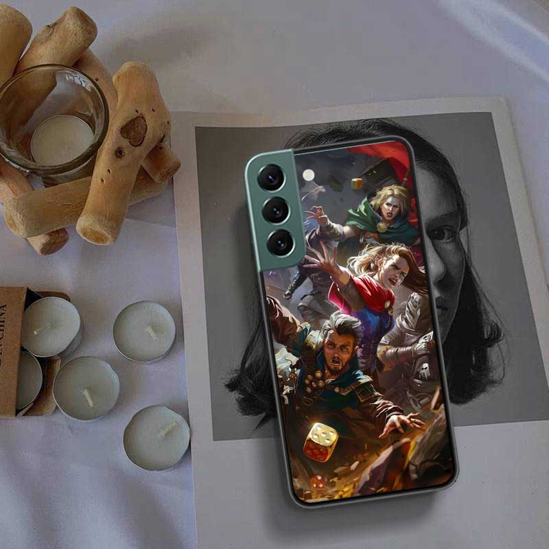 Game D-Dungeons D-Dragons D-DND Phone Case For Samsung Galaxy S22 S25 Ultra S21 S10 Plus S26 Edge S20 S23 S24 FE Cover Silic