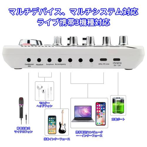 BONKYO M998 Karaoke Microphone Set for Home DJs, F998 DJ Mixer Set, Live Sound Card, Male/Female Voice Changer/Audio Mixer, Streaming Equipment for Co