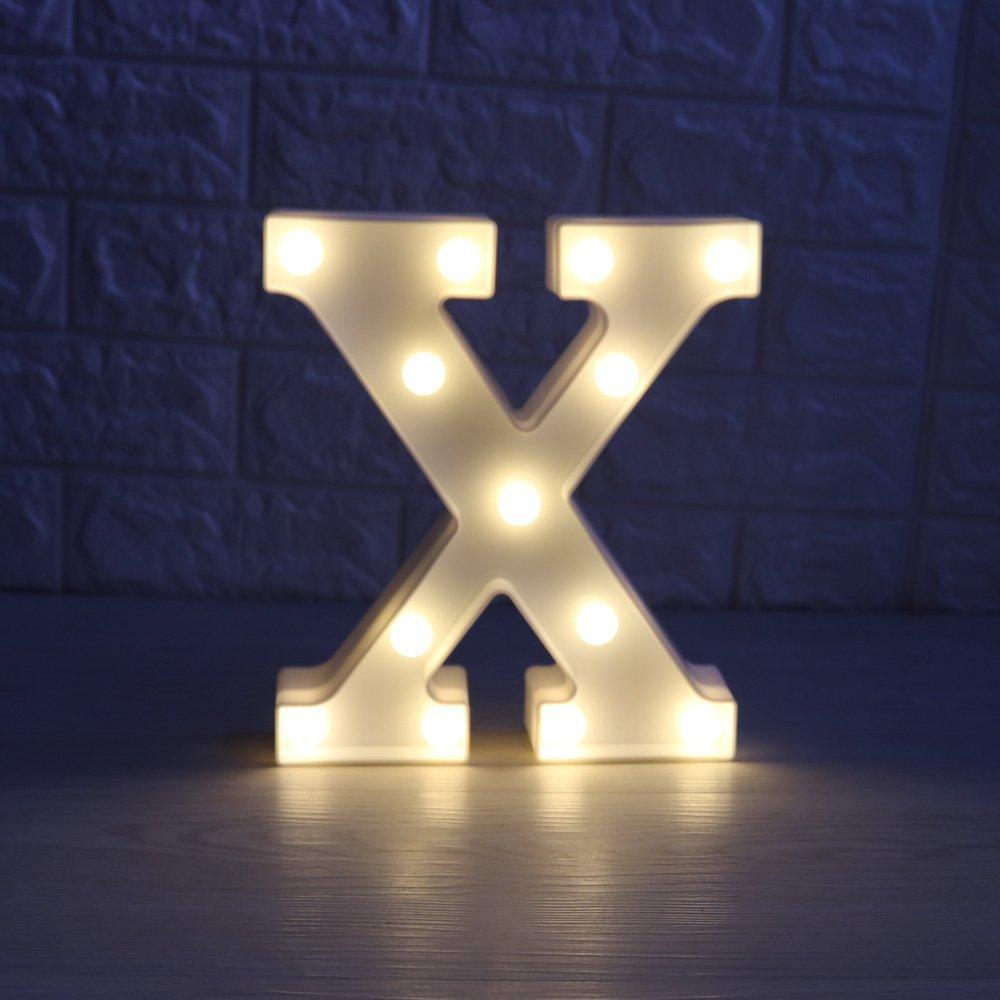 Wedding Decorative 26 Alphabet Name Letter LED Lights Luminous Number Lamp Romantic Theme Home Party Bedroom Decor Night Light