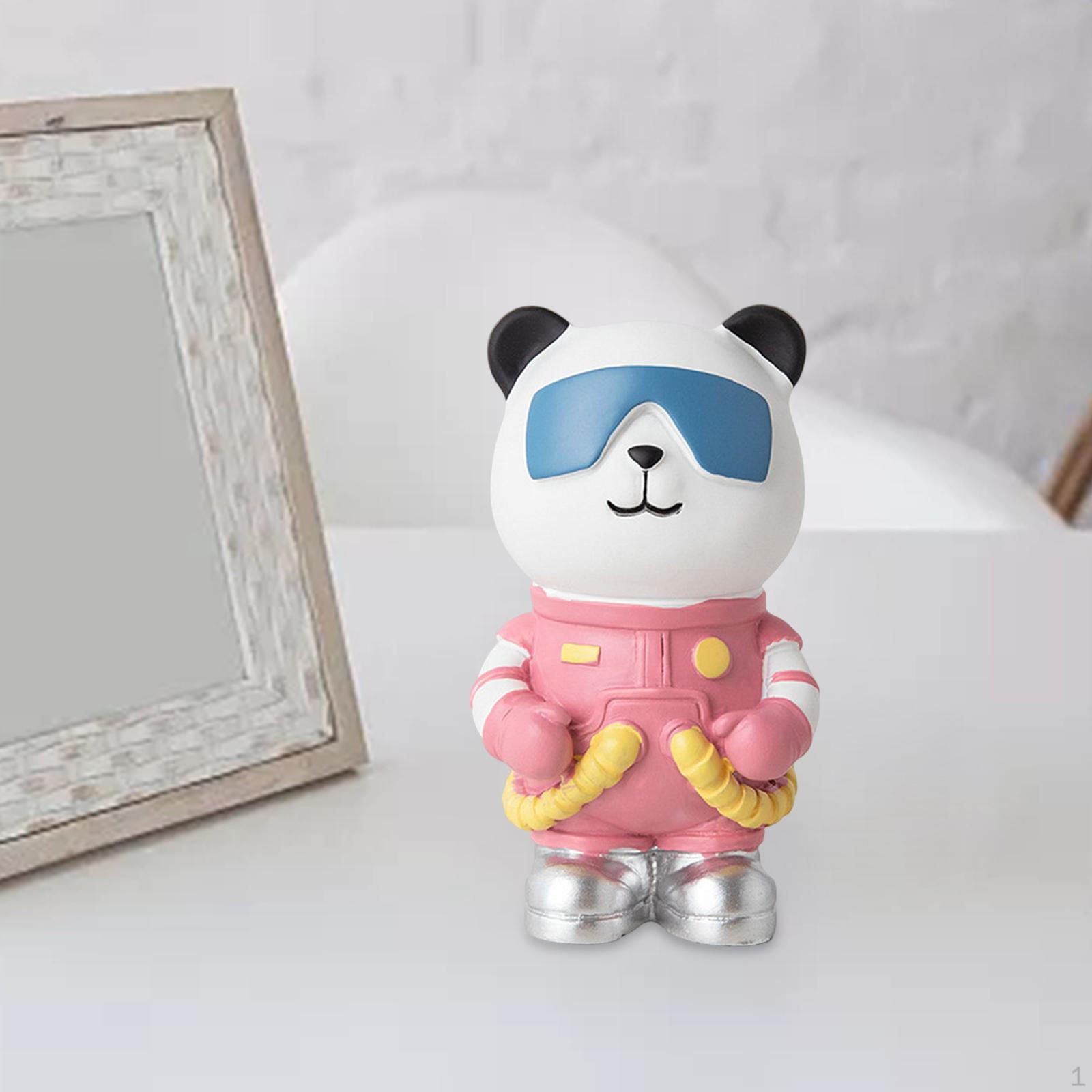 Милая Фигурка Панды-Астронавта Креативная для Тематической Вечеринки Домашнего Рабочего Стола Украшения