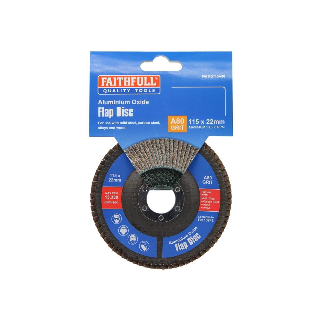 Faithfull Aluminium Oxide Flap Discs