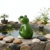Cute Style Cartoon Frog Figurine Creative Craft Frog Garden Decor  Courtyard Gardening