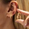 Ingemark Minimalism Gold Color Irregular Geometry Clip Earring for Women Vintage Metal No Piercing Earring 2026 New Year Jewelry