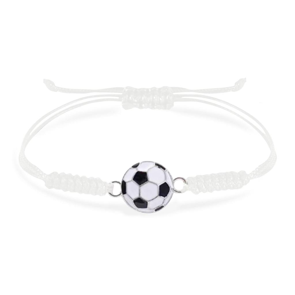 Football Fan Bracelet Adjustable Weaving Rope Bracelet