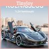 Koenigsegg Sports Car Model Alloy Toy With Sound Light Doors For Children Play