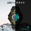 L Lavaredo Men's Digital Watch Large Screen Multi-Function Waterproof Sports Wristwatch LED Display Outdoor Gift