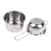 Sliver Large Capacity Candle Wax Melting Pot With Stainless Steel Pot For Melting Chocolate Candy Candle Soap Wax Making Kit