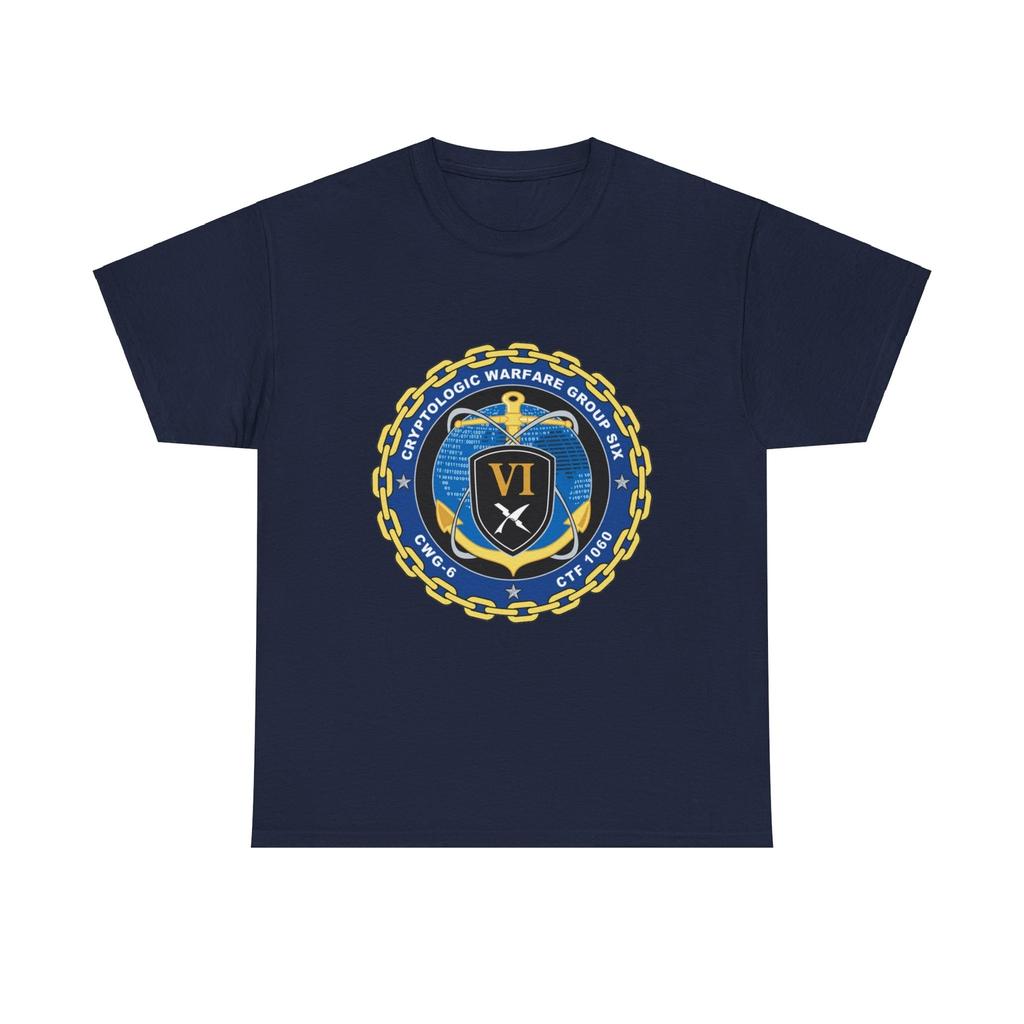 Teen Boys' Cotton T-shirt Summer Casual Graphic Tee Short Sleeve Cryptologic Warfare Group Six CWG 6 CTF 1060 (U.S. Navy) T-Shirt