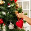 500 Stück Ornamente Aufhängeschnüre Schnappverschluss Haken Wiederverwendbare Weihnachtsbaum Dekoration Schnüre Feiertags-Kugel Aufhängung Zubehör