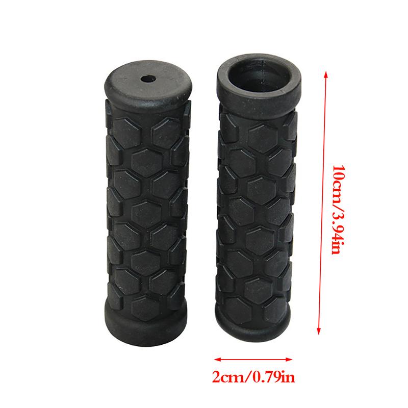 1 Pair Bike Grips Handlebar Cover Mountain Foldable Non-Slip Rubber Scooters