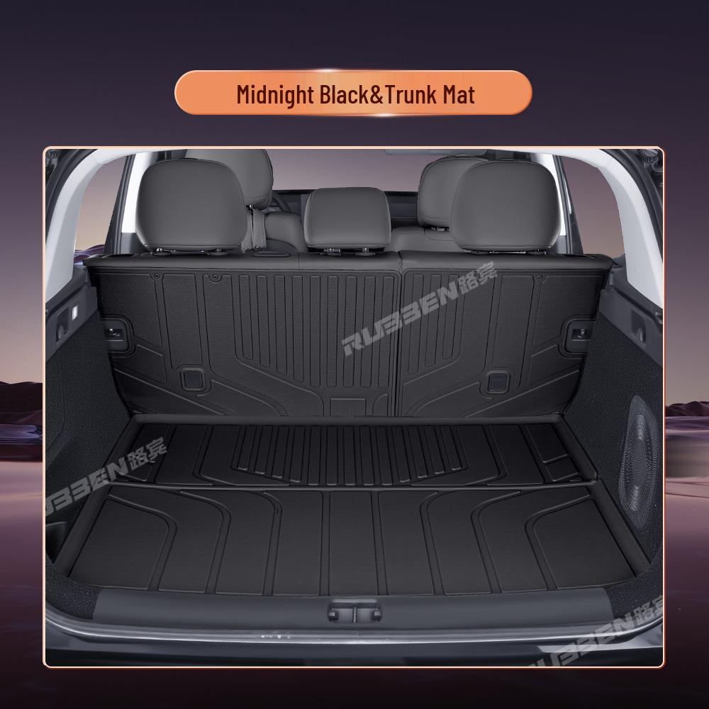 XPeng P7 Trunk Mat TPE Waterproof, Fits 26 Models, Semi-enclosed and Custom Interior Tail Box Mat.