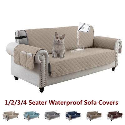 Waterproof Sofa Cover 1/2/3/4 Seater Recliner Sofa Mat Anti-dirty Pet Dog Couch Slipcovers for Living Room Furniture Protector