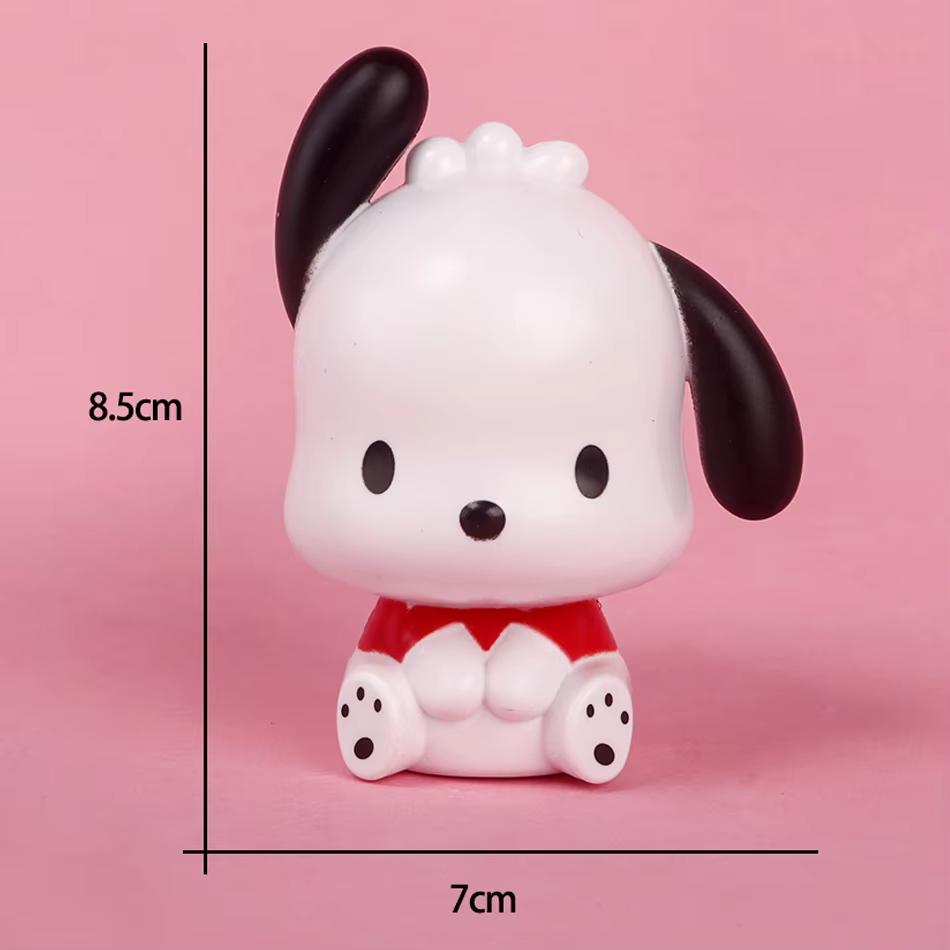 Zabawki Figurki Akcji Lalki Model Ozdoba Biurko Sanrio Kuromi Melody Cinnamoroll Prezenty Urodzinowe dla Dzieci Dekoracja Tortu