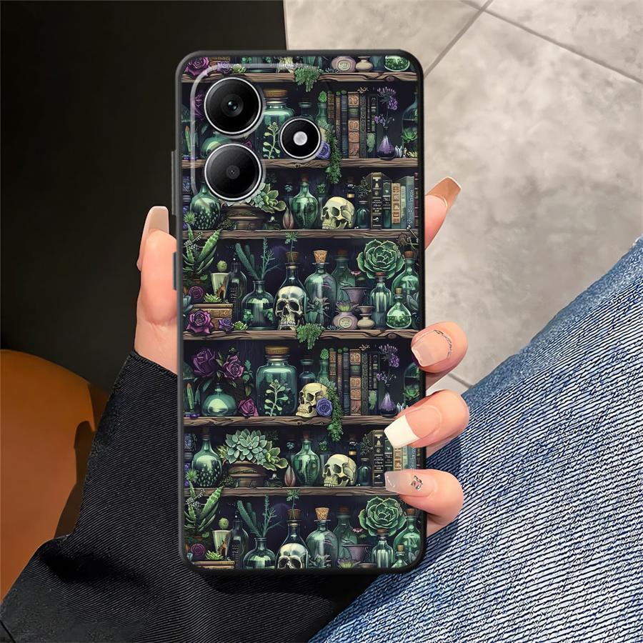 Cartoon Book Pattern Black Soft Phone Cover Case for Xiaomi Redmi Note 9 10 11 12 Pro 7 8 10S 11s 13 14 Pro Plus 9S 12s