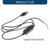 Adjustable 3 Stage USB to Open End Speed Control Cord For 5V Electronic Devices Including Desk Fan And Cooling Solution