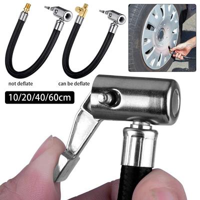 1 st slangluftventil Bil däckpump slang luftpump adapter för cykel motorcykel