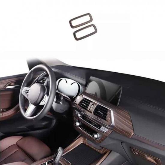Rear Reading Light Frame 2018- Cover Trim Peach Wood Grain For BMW X3 G01 X4