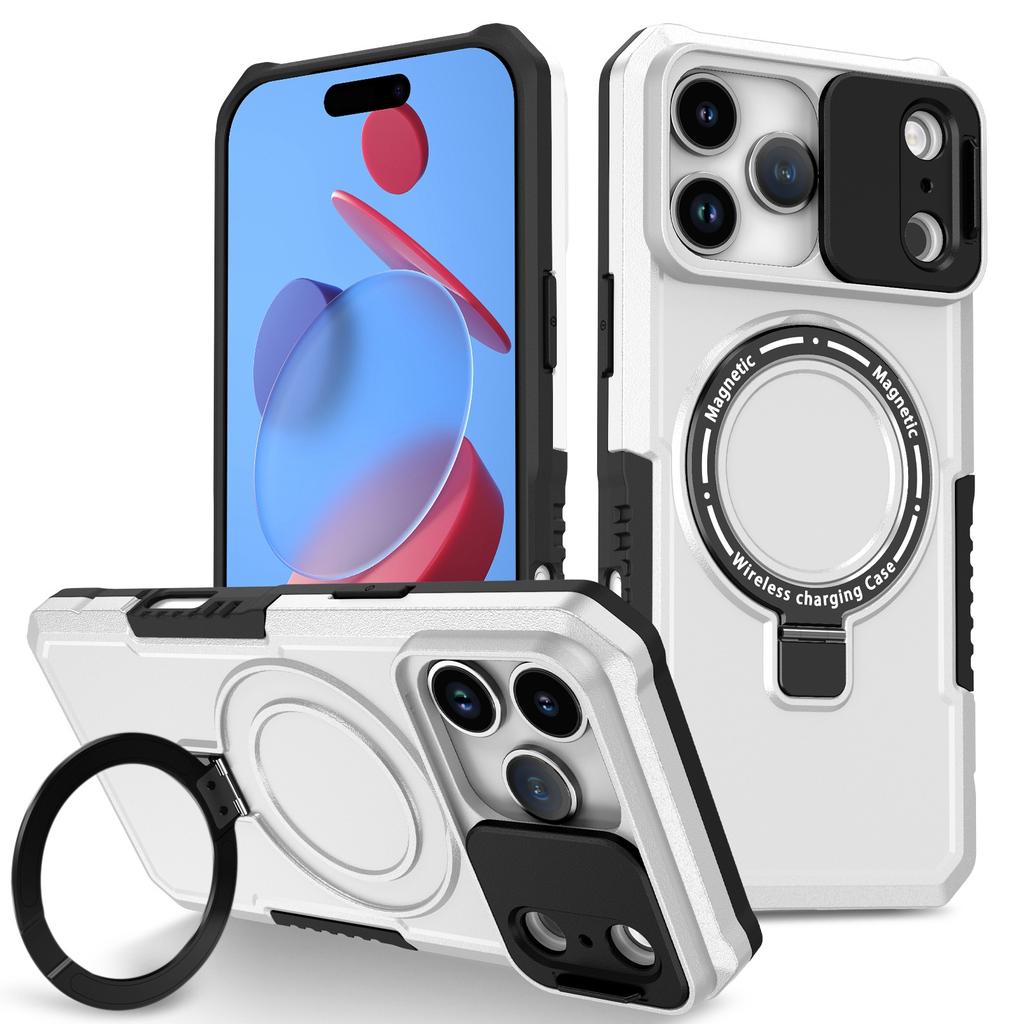 Applicable To iPhone17ProMax Succubus Window Mobile Phone Case Magsafe Magnetic Apple 16Pro Bracket 15 Sets