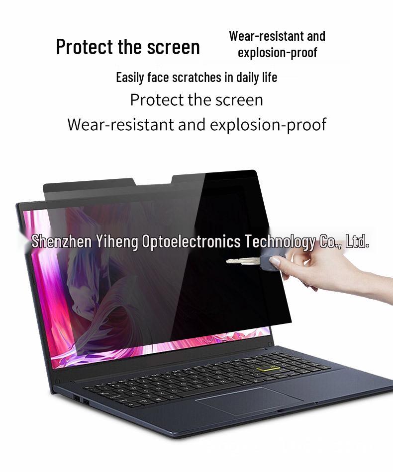 Magnetic Removable Laptop Privacy Screen: Anti-Peep & Anti-Glare for 13.3-16 Inch Displays