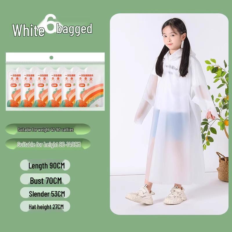 Kinder- & Erwachsenen Tragbarer Wasserdichter Poncho - Universelle Verdickte Regenjacke für Schule, Reisen und Ausflüge