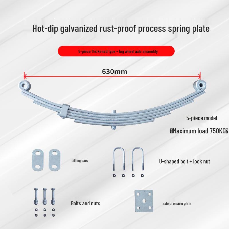 Aomai Shock Absorbing Trailer Axle Leaf Spring Mounting Kit