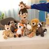 Bosdier pop giraf leeuw aap hond tijger activiteit cadeau kinderen verjaardag knuffelspeelgoed