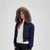 Fur Collar Down Cotton-padded Jacket Women's Short Winter Waist Thickened Cotton-padded Jacket Small Jacket