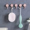 5pcs Multifunctional Self Adhesive Hook Kitchen Bathroom Strong Hook Non-marking Kitchen Hook Household Wall Hanging Door Hook