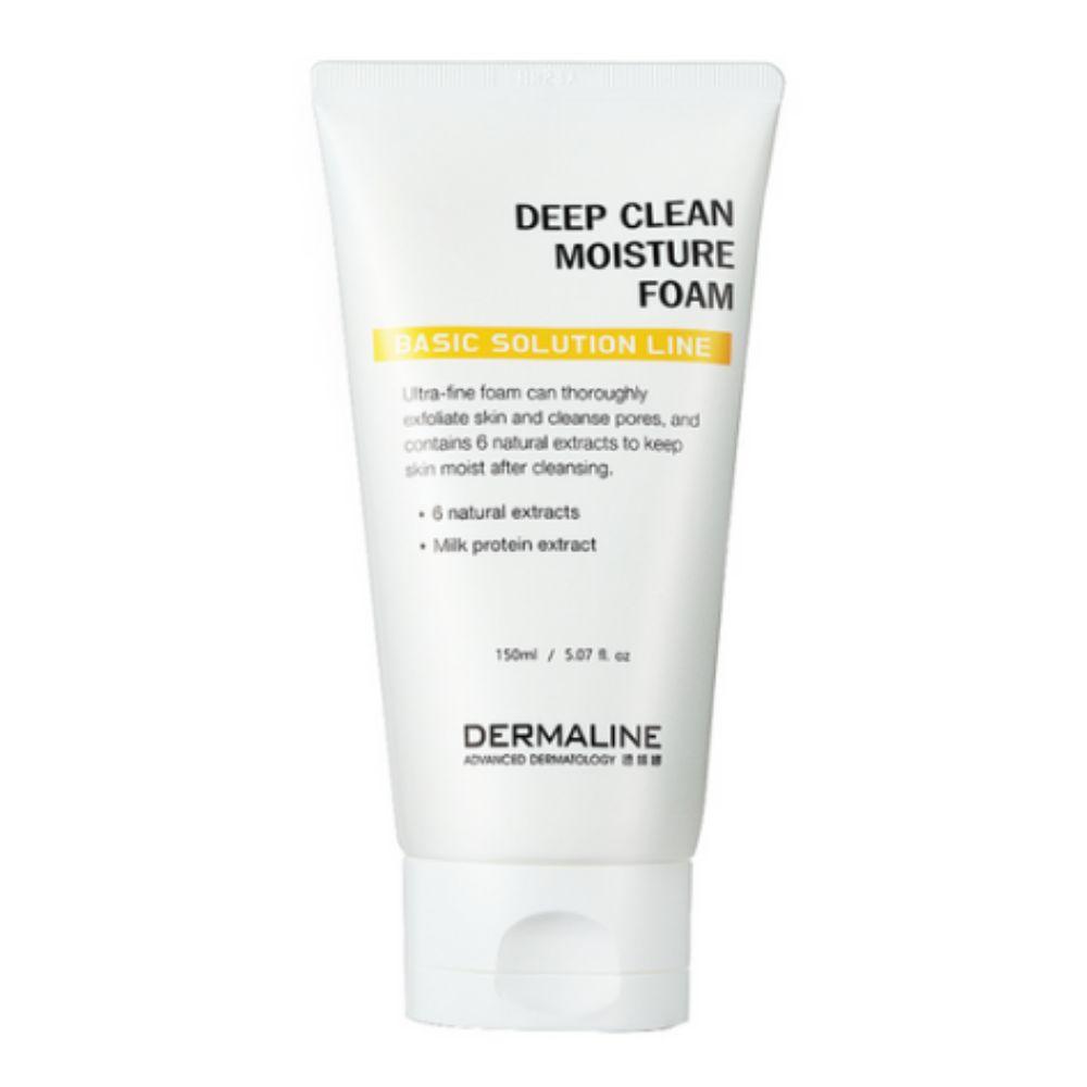 

DERMALINE Deep Clean Moisture Foam 150ml - Hydrating & Daily Gentle Cleanser