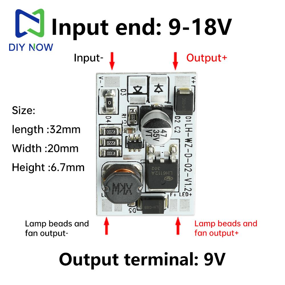 DC 9-18V Car LED Headlight Driver Board 3A Constant Current Power Supply Automotive Light Driver Module Single/Dual Lamp Driver