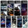 Back To The Future Time Machine Phone Case For Samsung Galaxy Z Flip3 Flip4 Flip5 Flip6 Flip7 For Z Flip 7 6 5 4 3 5G Hard Foldi