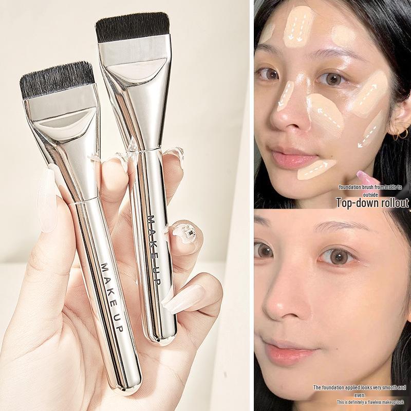 

JONBOS Seamless Flat Head Foundation Brush for Liquid Makeup